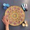 GSS Designs Large Mandala Stencil 16x16 Inch – Reusable Rangoli Wall & Floor Template for Painting on Walls, Fabric, Furniture & DIY Home Decor